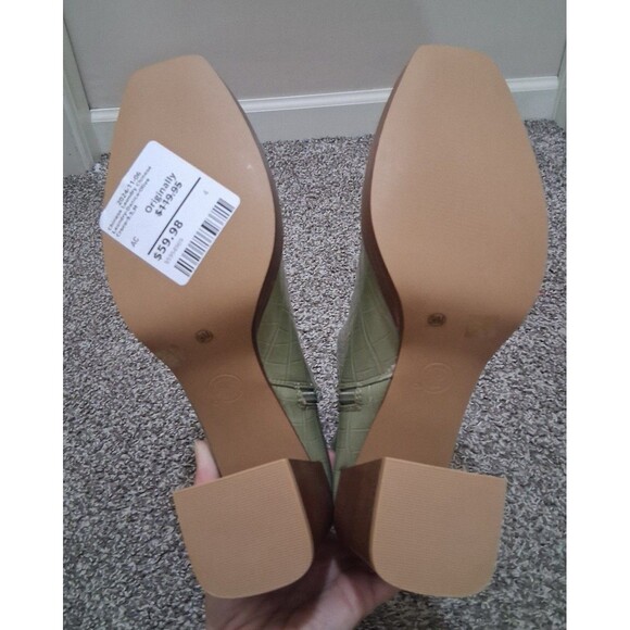 NEW! Women's Chinese Laundry Danica Olive Crocodile Platform Boot, Size 9.5M - Picture 8 of 10